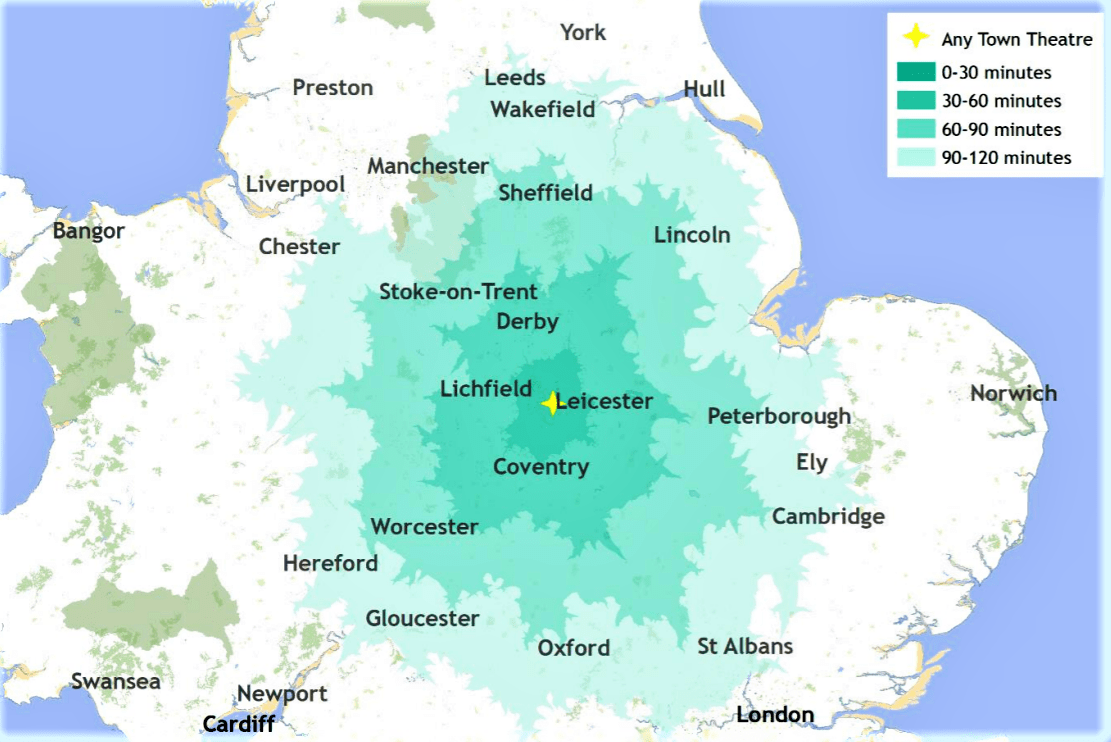 Image of UK Map regarding Drive-Time Report