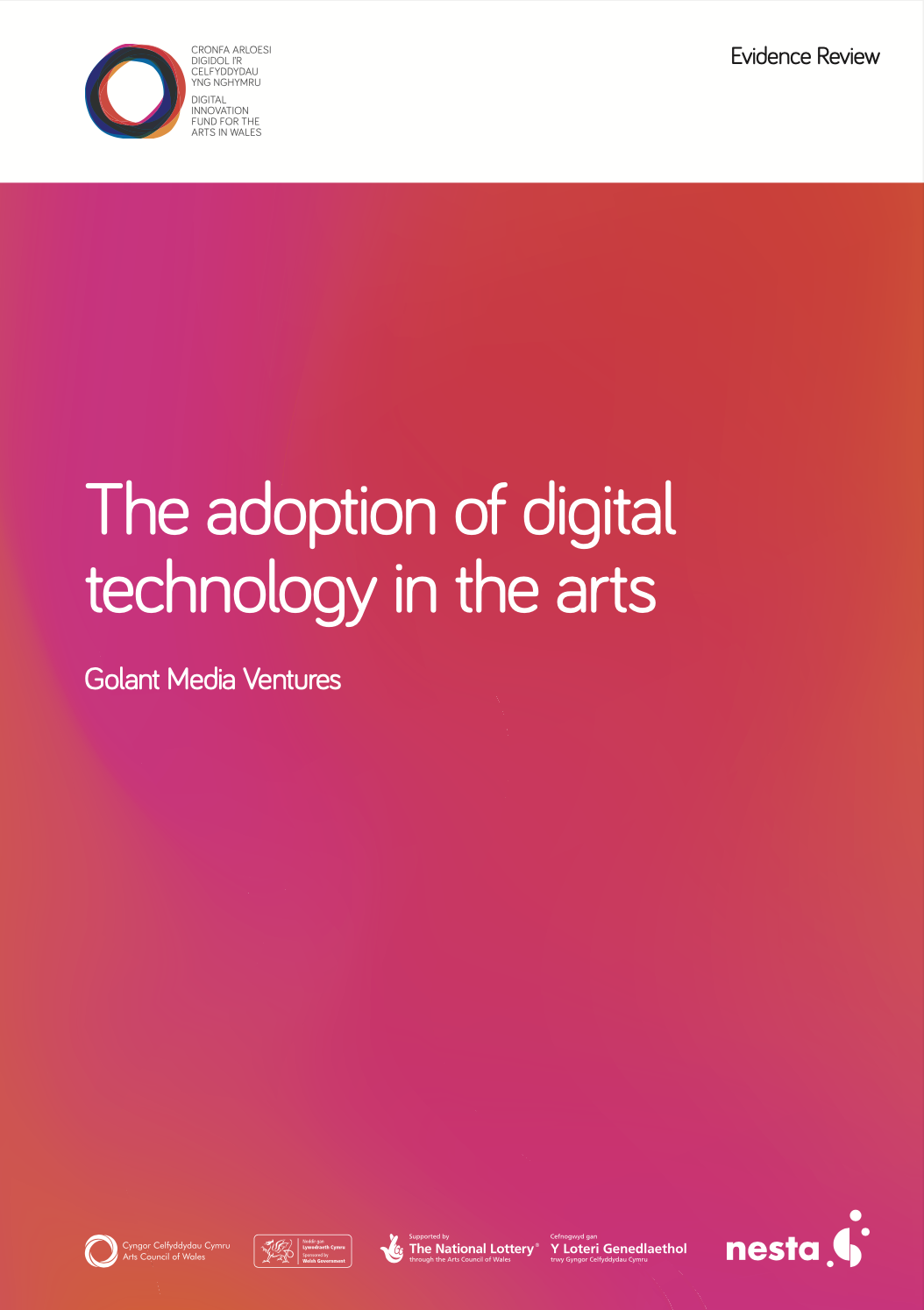 The Adoption of Digital Technology in The Arts Report Cover